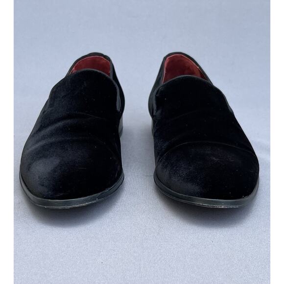 MAGNANNI Dorio Venetian Velvet Loafer Black Men\'s Size 9.5 US Size main image 10